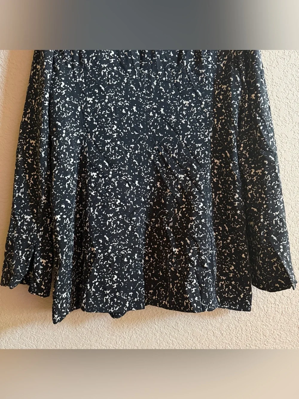 Diane Von Furstenberg Silk Blend Crepe Jacket Blazer Size 6 Black White Designer
